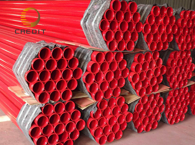ERW Red Color Fire Pipe